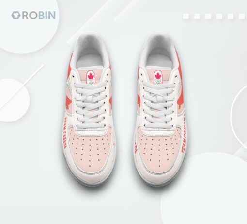 Team Canada Air Force 1 Shoes   Olympic Paris Celebration Design