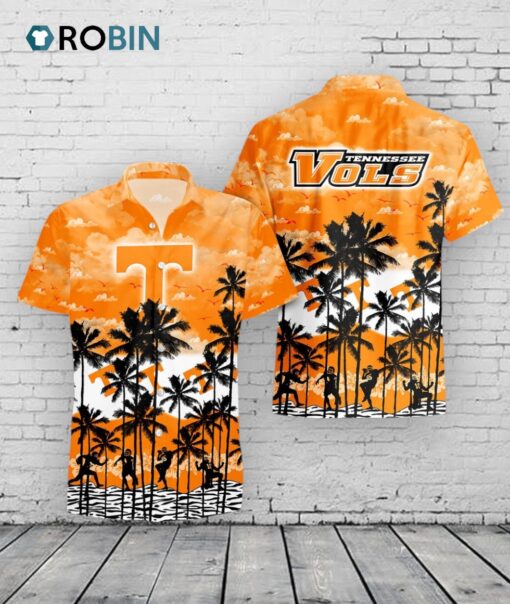 Tennessee Volunteers Hawaiian Shirt –  Palms Tree Design
