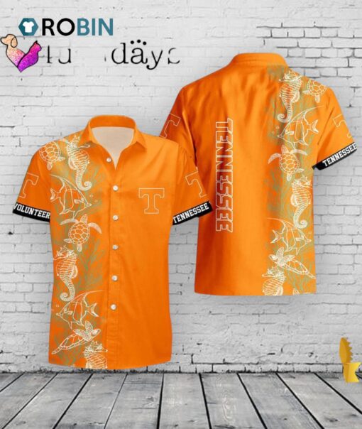 Tennessee Volunteers Turtle Seaweed Hawaiian Shirt