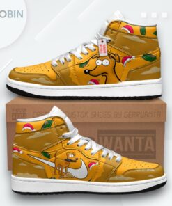 The Simpsons Jordan 1 High Santa’s Little Helper Sneakers