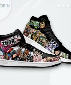 Thor Loki Custom Jordan 1 High – Superhero Sneakers
