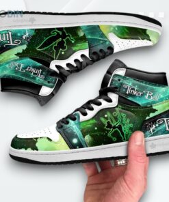 Tinkerbell Silhouette Jordan 1 High – Custom Sneakers Tinkerbell Silhouette Jordan 1 High – Custom Sneakers