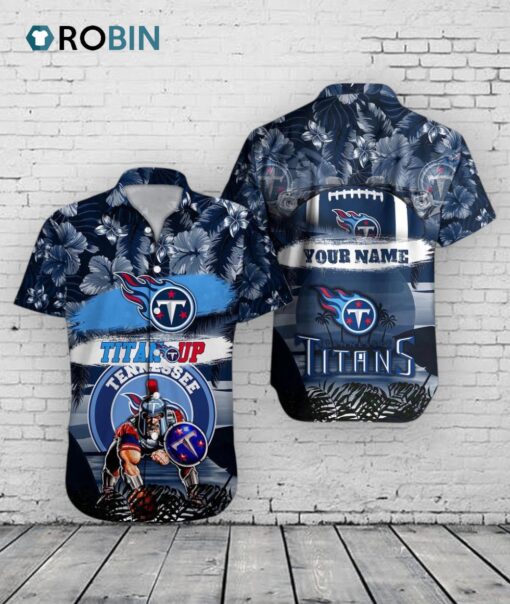 Titans Mascot Hawaiian Shirt, NFL Football Aloha Shirt