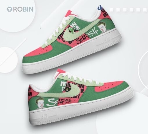Tommy Richman Selfish Design Air Force 1 Sneakers   Unique Graphic Style