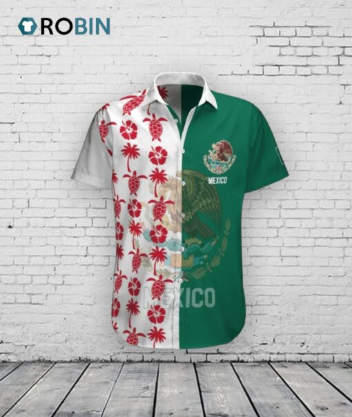 Turtle Palm Hawaiian Shirt –  Mexican Aloha Shirt