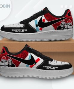Twenty One Pilots Inspired Overcompensate Air Force 1 Sneakers   Unique Design