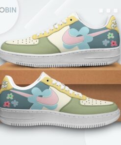 Tyler The Creator Pastel Design Print Air Force 1 Sneakers
