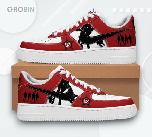 U2 Concert Fan Air Force 1 Shoes   Iconic Design for Music Lovers