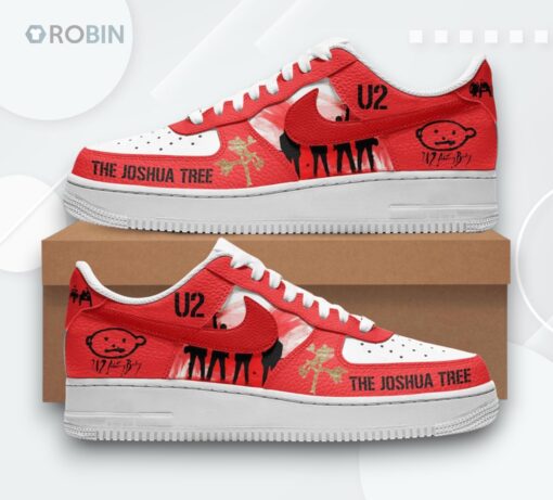 U2 The Joshua Tree Design Air Force 1 Sneakers   Unique Fan Edition