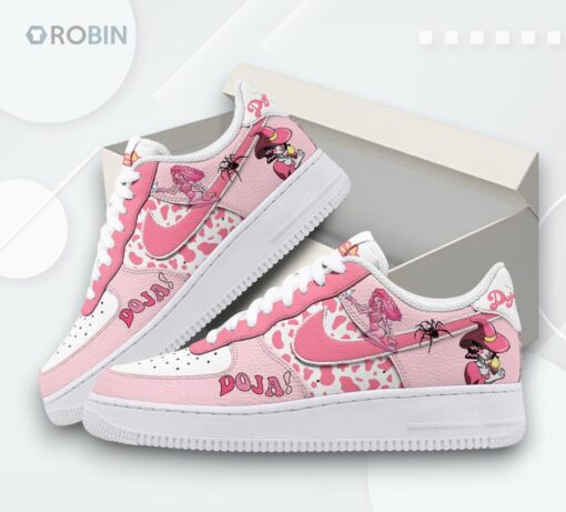 Unique Doja Cat Kiss Me More Air Force 1 Shoes   Stylish Printed Design