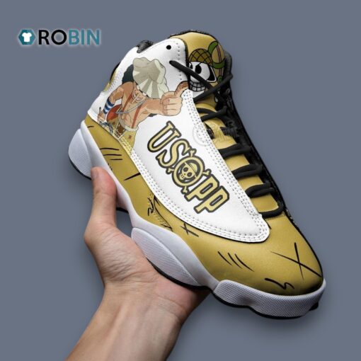 Usopp Printed Design Jordan 13 Sneakers – Unique Style for Sneaker Lovers