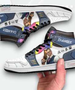 Valorant Jordan 1 High – Chamber Agent Sneakers – Gift for Fans Valorant Jordan 1 High – Chamber Agent Sneakers – Gift for Fans