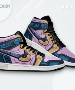 Valorant Jordan 1 High Sneakers – Neon Agent Jordan Design Valorant Jordan 1 High Sneakers – Neon Agent Jordan Design