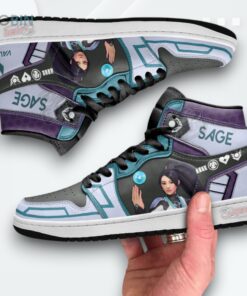 Valorant Sage Jordan 1 High – Gamer Sneakers Valorant Sage Jordan 1 High – Gamer Sneakers
