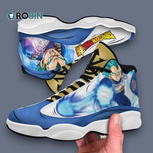 Vegeta Blue Print Jordan 13 Sneakers – Stylish Anime Inspired Footwear