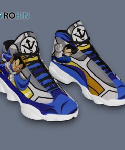 Vegeta Inspired Jordan 13 Sneakers – Unique Anime Design, Men’s Sports Shoes