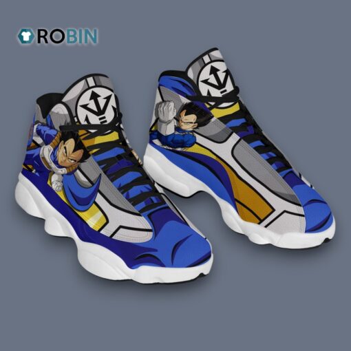 Vegeta Inspired Jordan 13 Sneakers – Unique Anime Design, Men’s Sports Shoes