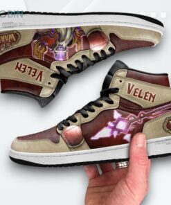 Velen WoW Jordan 1 High Sneakers – Warcraft Theme Shoes Velen WoW Jordan 1 High Sneakers – Warcraft Theme Shoes
