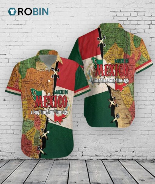 Vintage Mexican Floral Hawaiian Shirt –  Men’sWomen’s