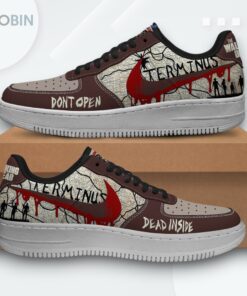 Walking Dead Inspired ‘Don’t Open, Dead Inside’ Air Force 1 Sneakers