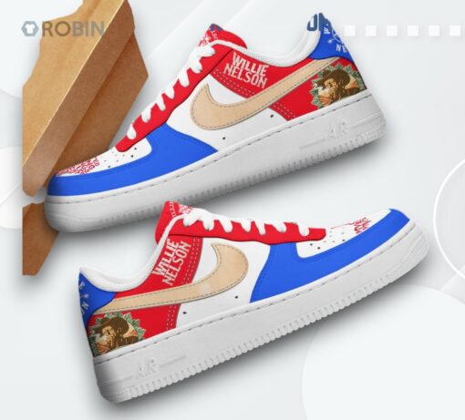 Willie Nelson My Whole Life Turned Around Air Force 1 Sneakers   Unique Design
