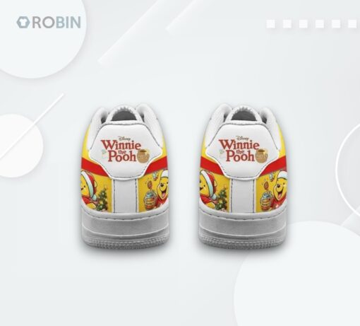 Winnie the Pooh Christmas Honey & Snow Air Force 1 Shoes   Festive Design