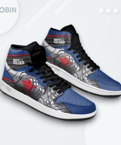 Winter Soldier Jordan 1 High – Superhero Custom Sneakers Winter Soldier Jordan 1 High – Superhero Custom Sneakers