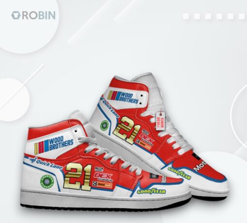 Wood Brothers Jordan 1 High – Custom No. 21 Sneakers