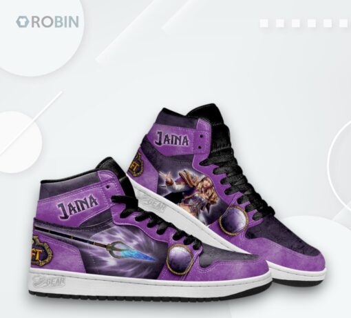 World of Warcraft Jaina Jordan 1 High Sneakers