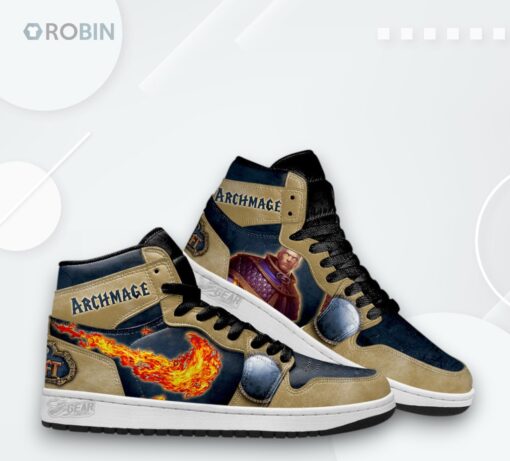 World of Warcraft Jordan 1 High – Archmage Printed Sneakers