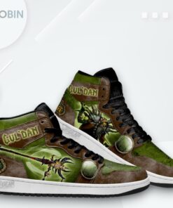 World of Warcraft Jordan 1 High Sneakers – Guil’dan Print