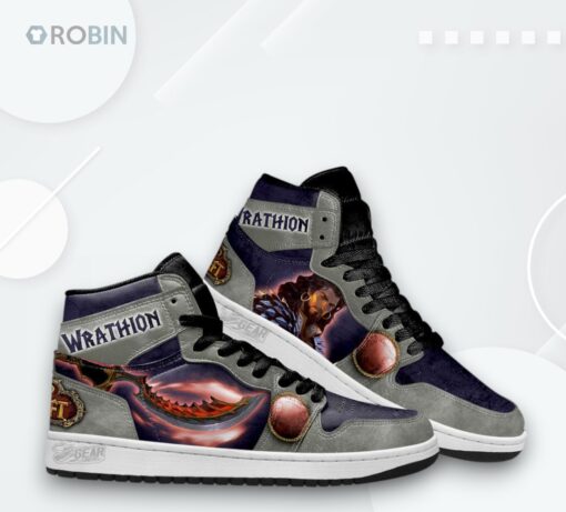 Wrathion WoW Jordan 1 High – Black Dragon Sneakers