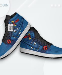 X Men Jordan 1 High Custom Sneakers Beast Movie Shoes X Men Jordan 1 High Custom Sneakers Beast Movie Shoes