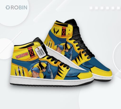 X Men Wolverine Custom Jordan 1 High Sneakers