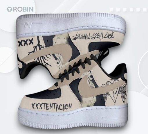 XXXTentacion Bad Vibes Forever Air Force 1 Sneakers Unique Design, Limited Edition