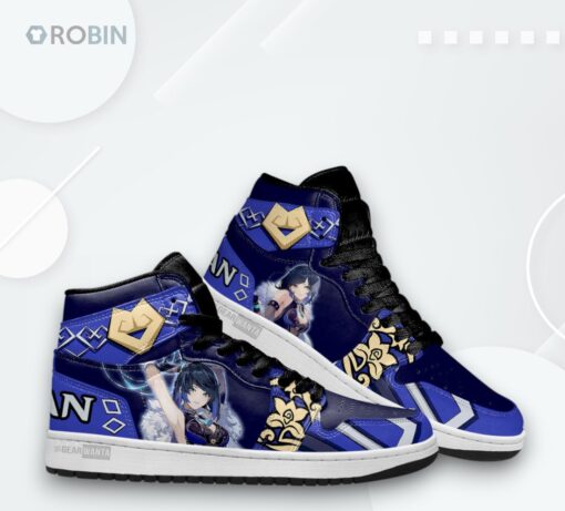 Yelan Cloud Retainer Genshin Impact Sneakers – Anime Gaming Shoes