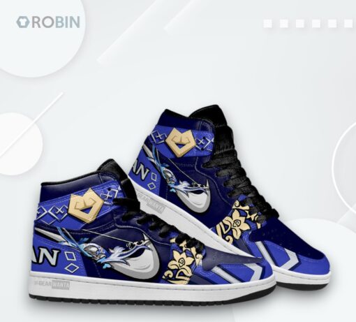 Yelan Hydro Genshin Impact Sneakers – Custom Design Anime Shoes