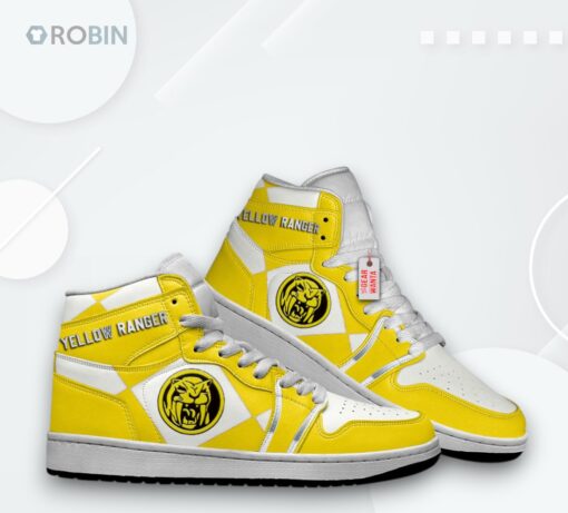 Yellow Ranger Jordan 1 High – Power Rangers Custom Sneakers