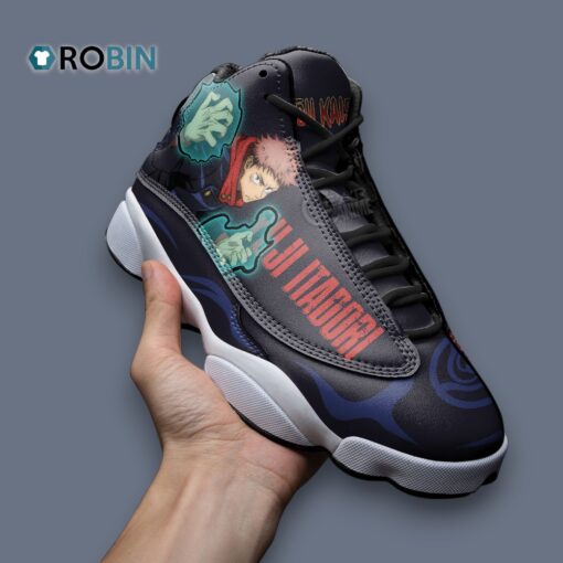 Yuji Itadori Print Sneakers – Stylish Jordan 13 Inspired Design