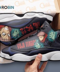 Yuji Itadori Print Sneakers – Stylish Jordan 13 Inspired Design