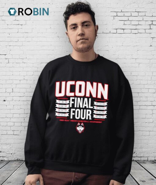 All Time Final Fours Uconn Women’s Basketball Shirt