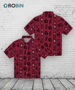 Arizona Cardinals Framed Floral Hawaiian Shirt Arizona Cardinals Framed Floral Hawaiian Shirt