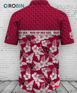 Arizona Cardinals NFL Palm Leaves Hawaiian Shirt Arizona Cardinals NFL Palm Leaves Hawaiian Shirt