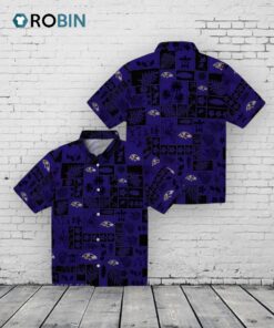 Baltimore Ravens Tropical Patchwork Hawaiian Shirt