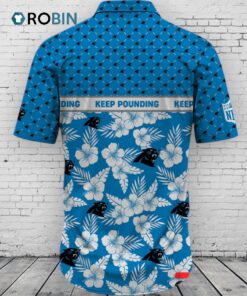 Carolina Panthers NFL Palm Leaves Hawaiian Shirt