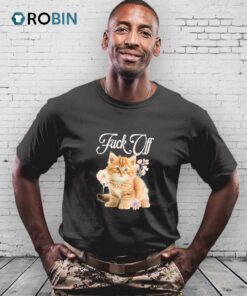 Cat Flower Fuck Off Shirt