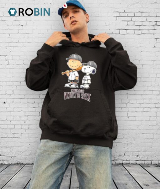 Chicago White Sox Charlie Brown And Snoopy Baseball Cartoon Fan Shirt