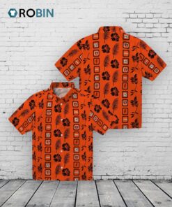 Cincinnati Bengals Framed Floral Hawaiian Shirt