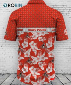 Cleveland Browns NFL Palm Leaves Hawaiian Shirt