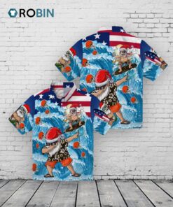 Cleveland Browns Surfing Santa Hawaiian Shirt
